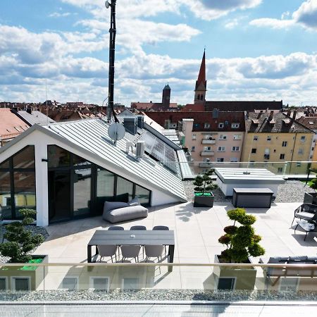 The Penthouse At Eco Smart Apartments Nuremberg Bagian luar foto