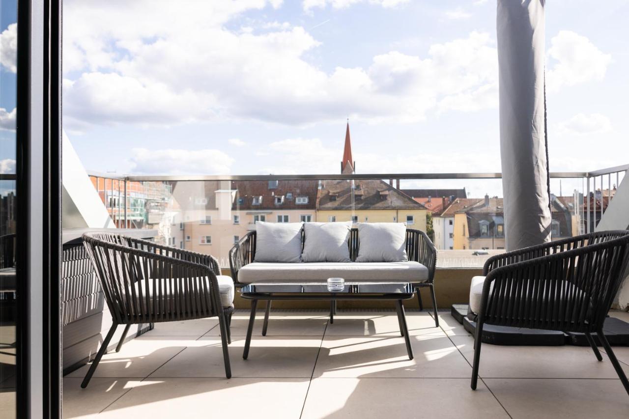 The Penthouse At Eco Smart Apartments Nuremberg Bagian luar foto