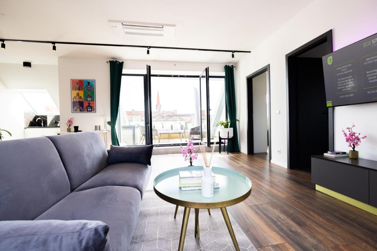 The Penthouse At Eco Smart Apartments Nuremberg Bagian luar foto